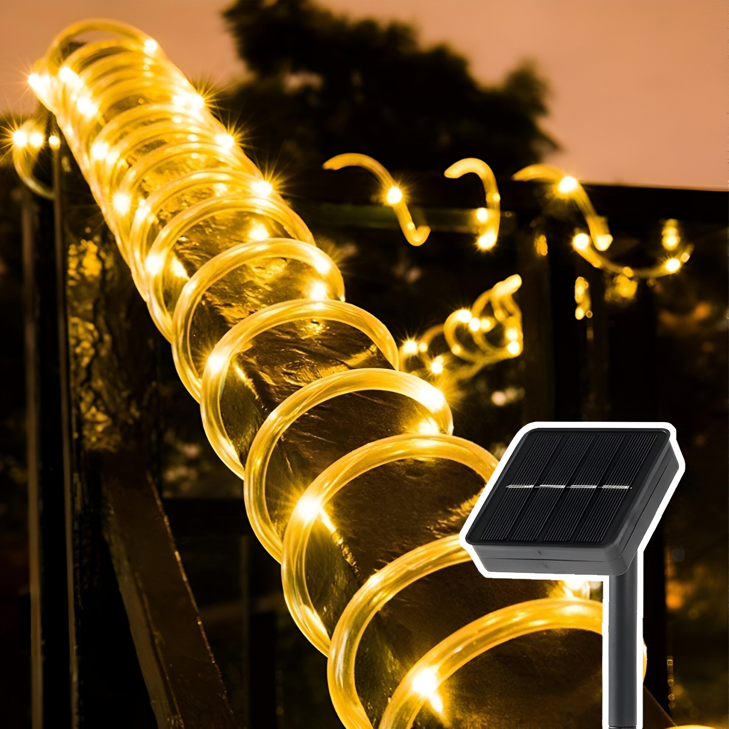 Epyz Solar Light Outdoor Waterproof Solar Rope String Lights,Fairy Lights Decoration Lighting for Garden Patio Party, Weddings, Christmas [ 23FT, 50 LEDs, Pack of 1, Multicolor ] (B08T65J18X) Amazon Price History, Amazon Price Tracker