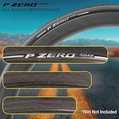 Miniatura 2 de Pirelli P Zero Road - Neumático para bicicleta de rendimiento, ligero, equilibrado para todo terrenocarrera, tipo tubo, cómodo y confiable,