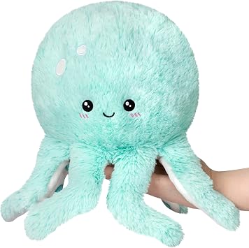 Squishable - Mini Mint Octopus - Aquatic Collection - 14 in - Soft Toy Collectible Stuffed Animal