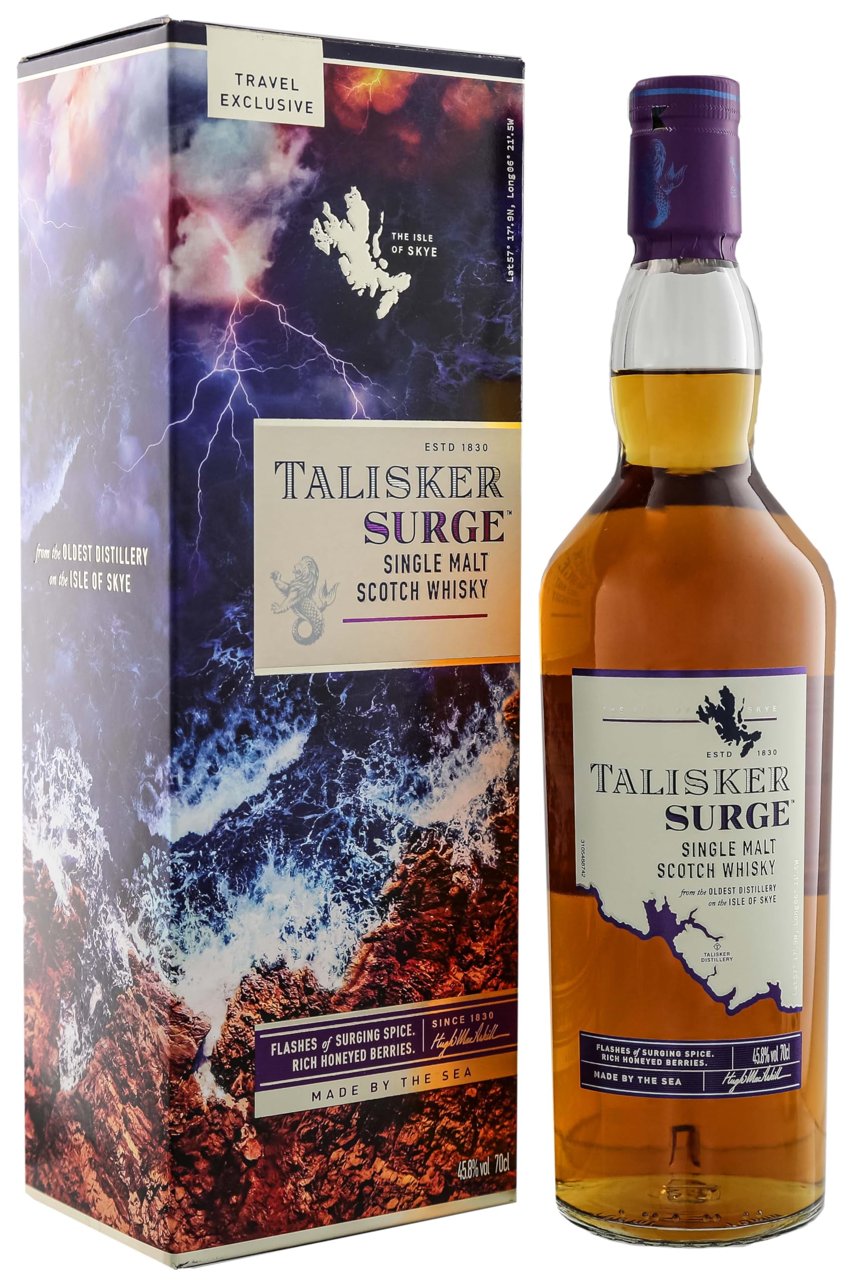 Talisker I Surge Single Malt Scotch Whisky I 700 ml Flasche I 45,80% Volume