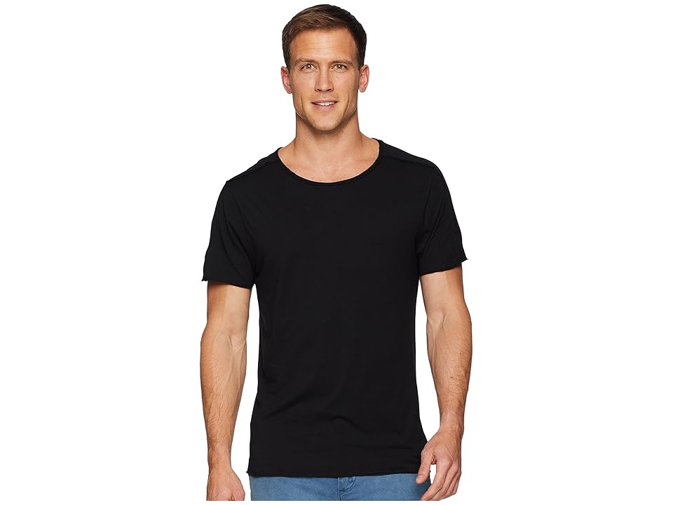 

Threads 4 Thought Mason Raw Edge Crew Tee (Black) Men's T Shirt