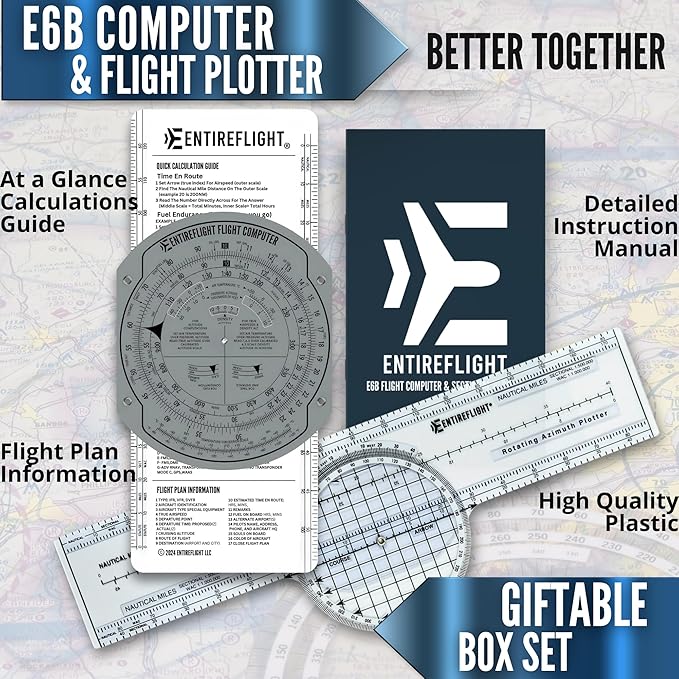 EntireFlight - Computadora de Vuelo E6B, Plotter y Manual miniatura 2
