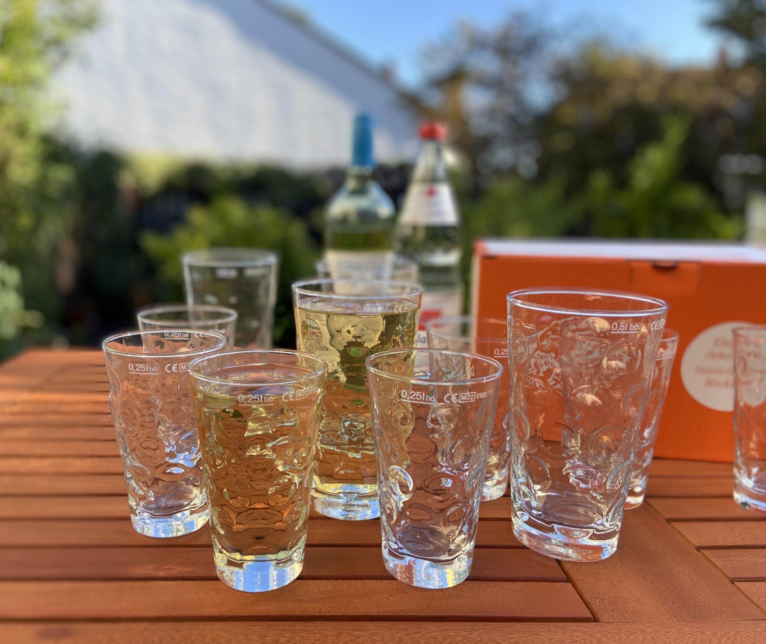 4 x 0,5 L Pfalz Dubbeglas - Das Schorleglas für eine Pfälzer Schorle