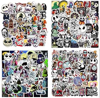 Nightmare Before Christmas Stickers 200 PCS Vinyl Waterproof Halloween Stickers for Water Bottles,Computer,Halloween Theme Sticker