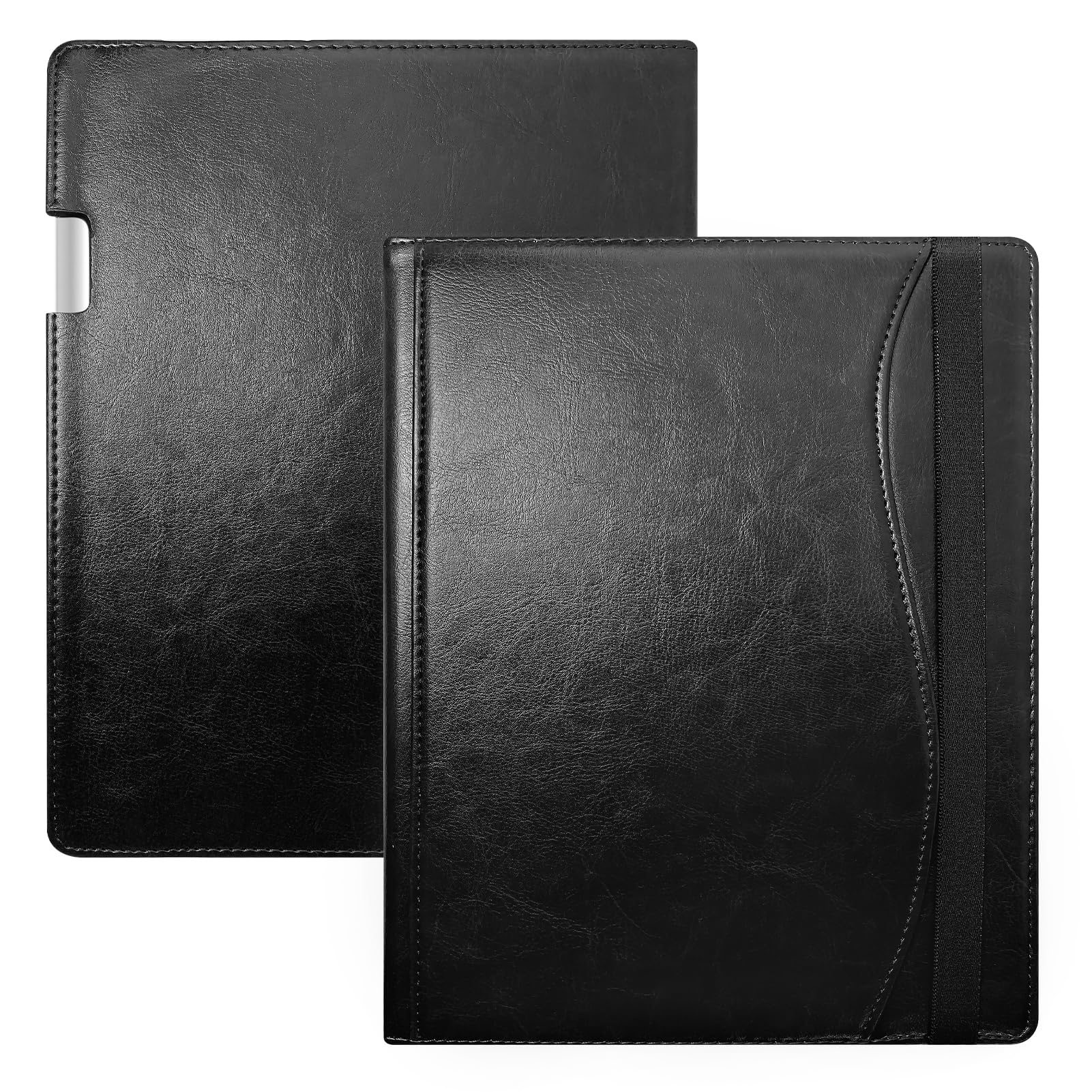 E NET-CASE Schutzhülle für Remarkable Paper Pro Tablet 11,8 Zoll (2024) – neues Business-Design, verbesserte Lederhülle für Remarkable Paper Pro Digital Paper mit Ständer und Stifthalter, Schwarz
