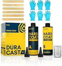 DURACAST Hard Coat (32 oz) Epoxy Resin 1:1 Mixing Ratio, Durable Quality, UV Resistant, 24 Hour Cure Time, Glass Like and Anti-Yellowing