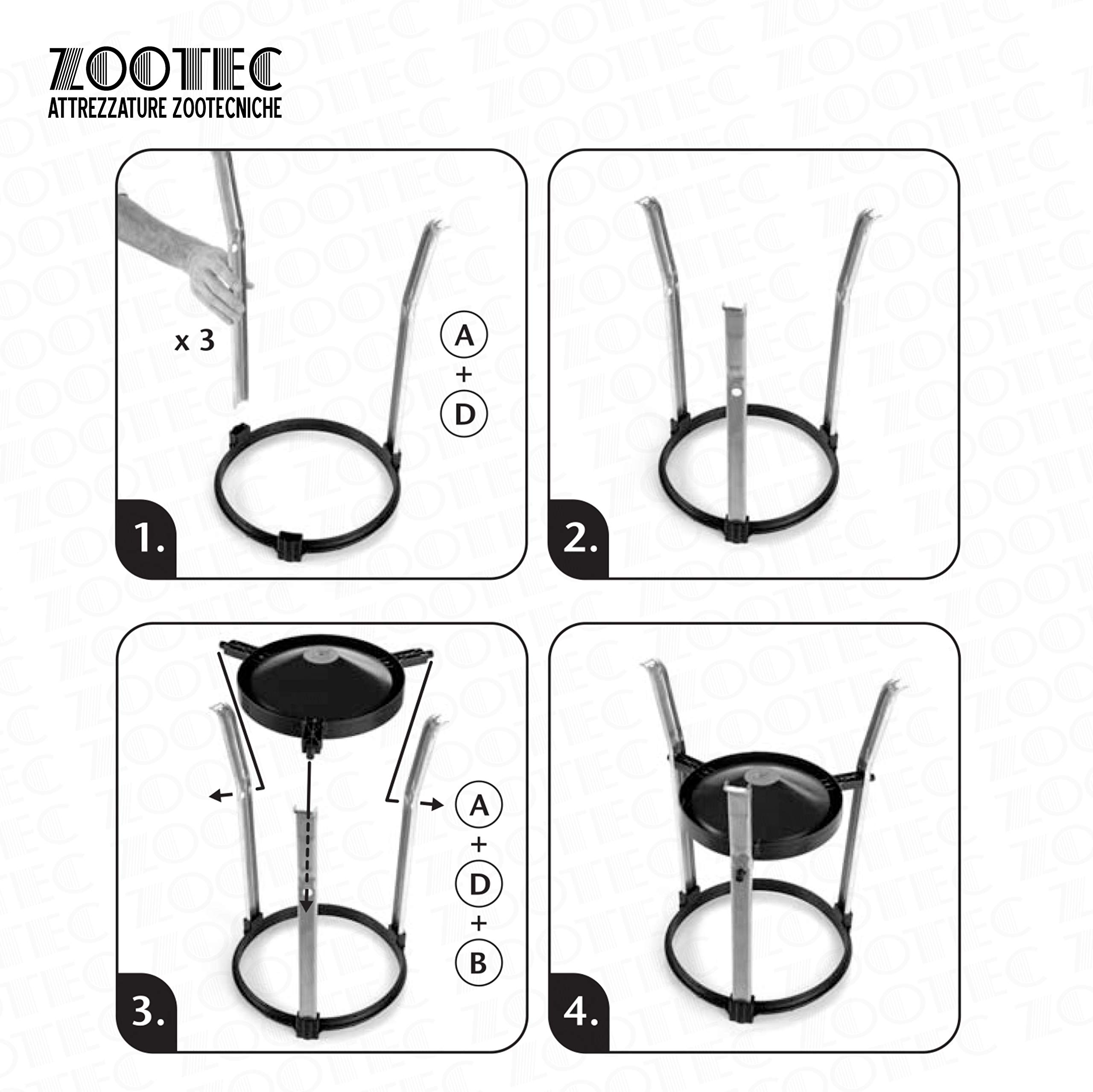 Zootec Abbeveratoio per Galline, Polli, Anatre, Oche, Automatico in Plastica con Serbatoio da 30 LITRI, Facile da Riempire, Spostare e Pulire [Made in Italy] + Guanti tg.9