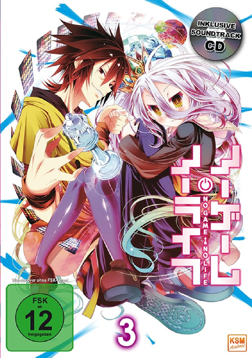 No Game No Life Vol. 3 en DVD con CD de banda sonora para disfrutar del mejor anime