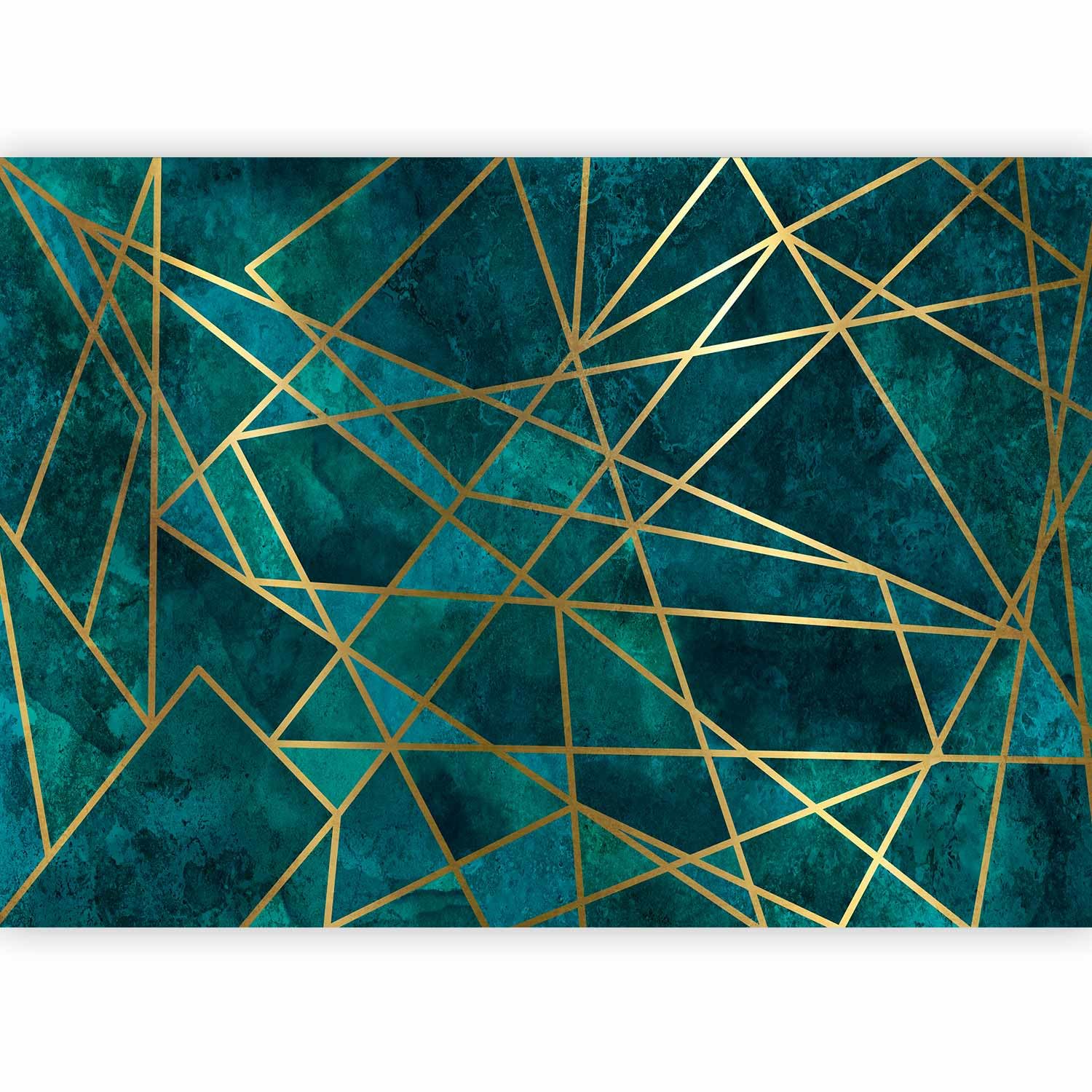 murando Photo Wallpaper Abstract 350x256 cm / 137.8" x 96.5" Non-Woven Premium Art Print Fleece Wall Mural Decoration Poster Picture Design Modern Optical Illusion 3D Effect Lines a-A-0857-a-a