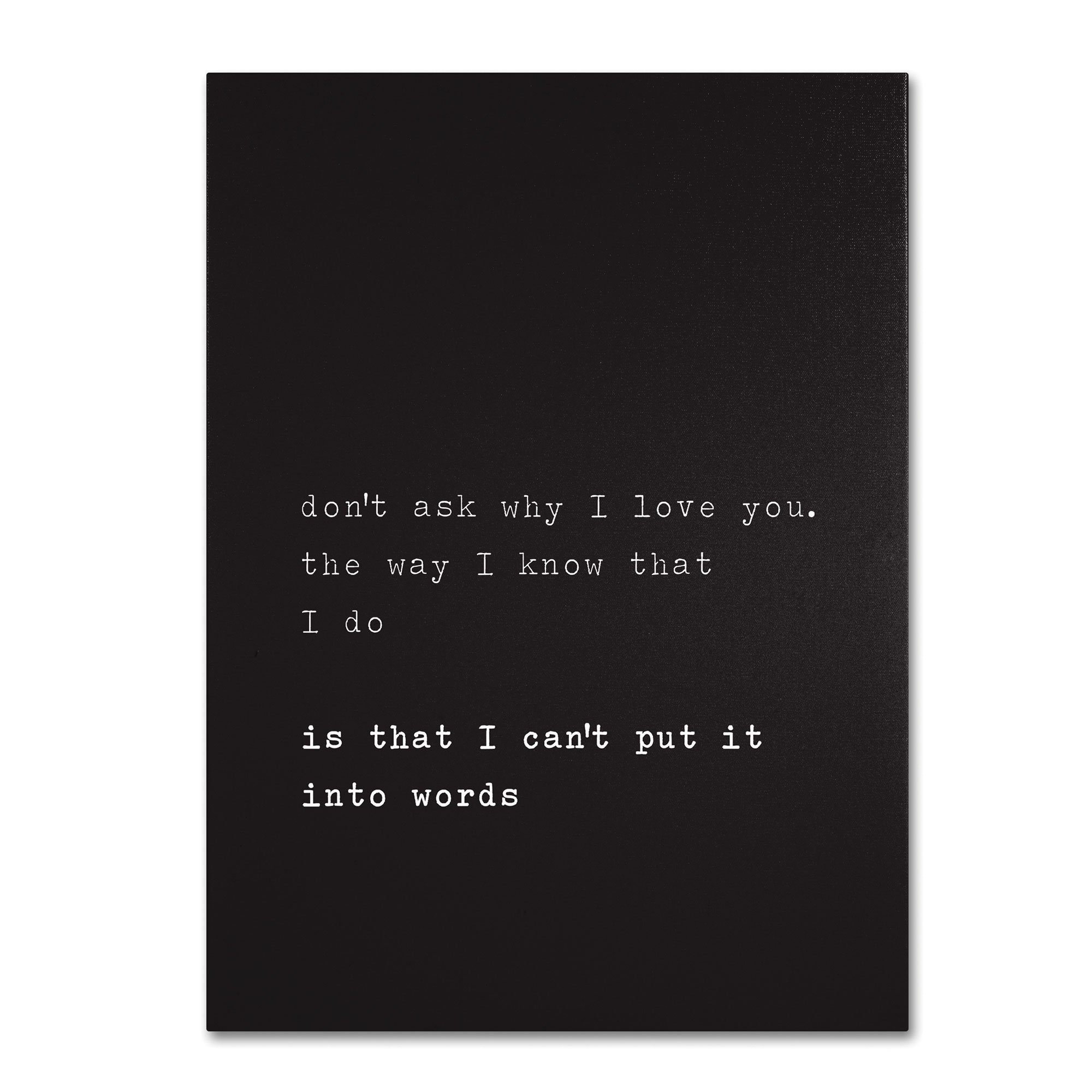 Why I Love You Artwork by Megan Romo, 14 by 19-Inch Canvas Wall Art