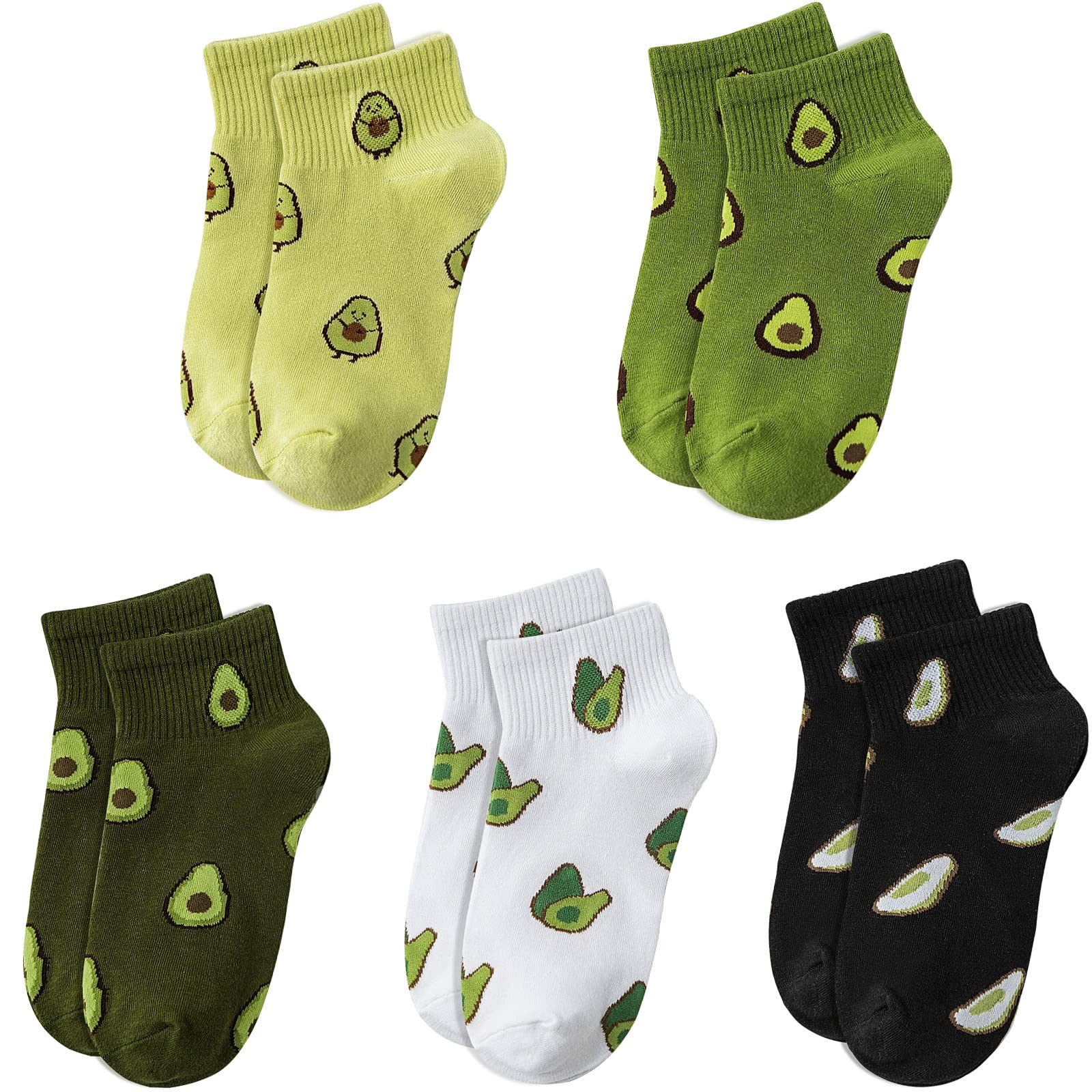 Glamorstar Women Socks Cotton No Show Low Cut Socks Ankle Sock 5 Pack