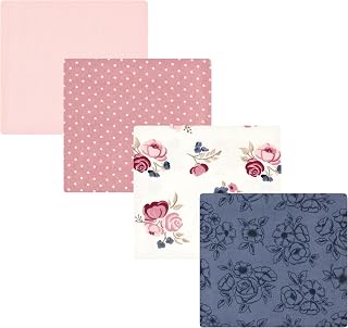 Luvable Friends Little Treasure Flannel Receiving Blankets 4pk