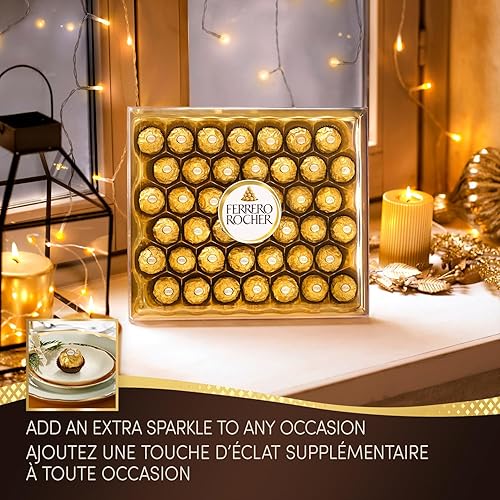 Miniatura 8 de Ferrero Rocher Chocolates de avellana fina, diamante de 48 unidades, 21.2 oz
