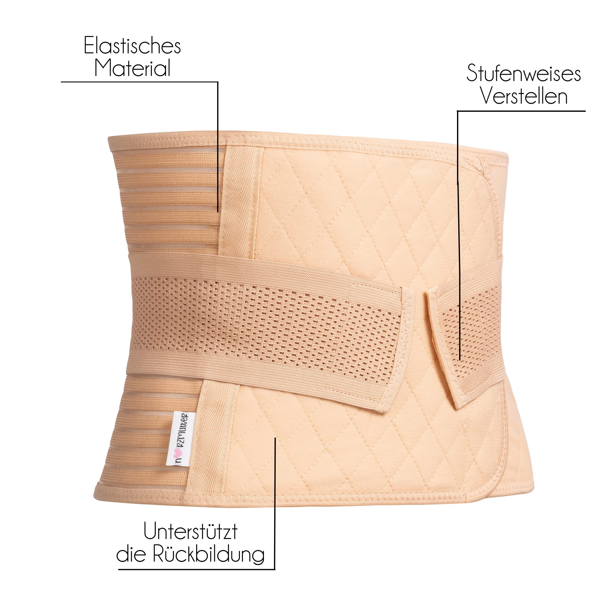 Bauchbandage Nach Schwangerschaft - Postpartaler Gürtel XL Atmungsaktiv