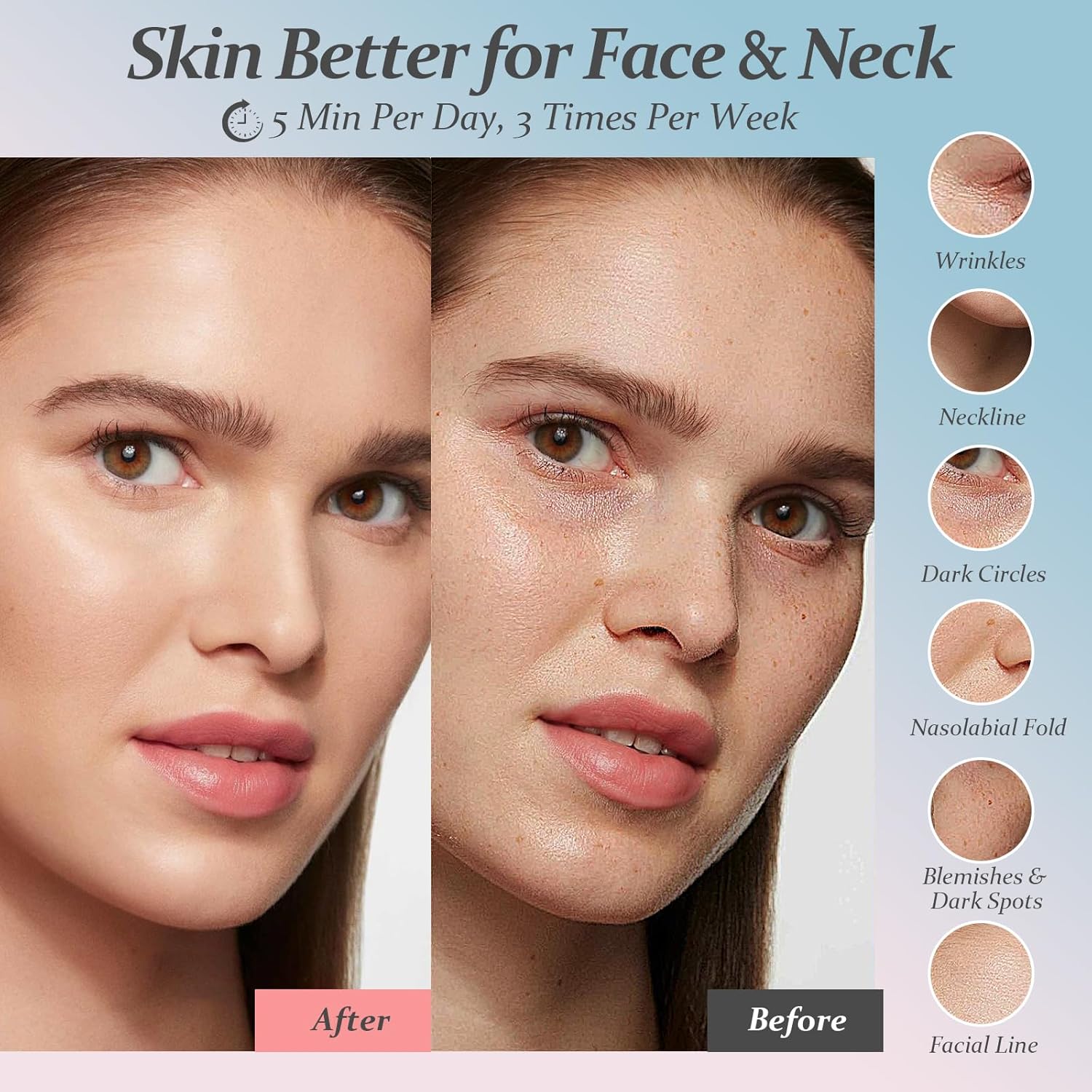 Red Light Therapy for Face, Eyes and Neck, Red Light Therapy Wand, 7 Color Led Light Therapy for Face, Red Light Therapy at Home for Face Lift, Firm, Smooth, Skin Care Massage Tools - Image 6