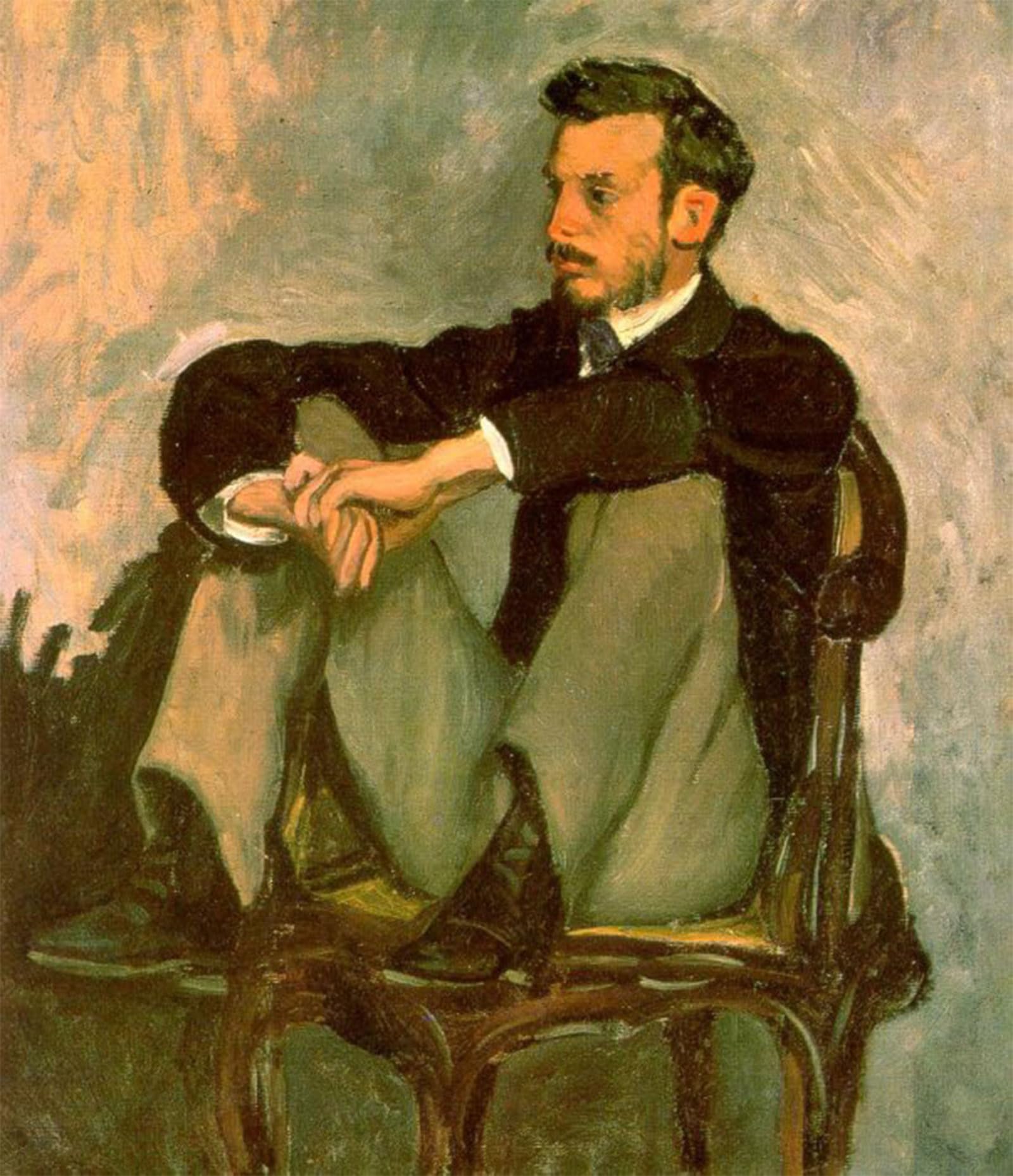 POSTERIIk Famous Print Pop Art Wall Art Graffiti Portrait of Auguste Renoir by Frederic Bazille Art Prints for Home Decor 60x90cm