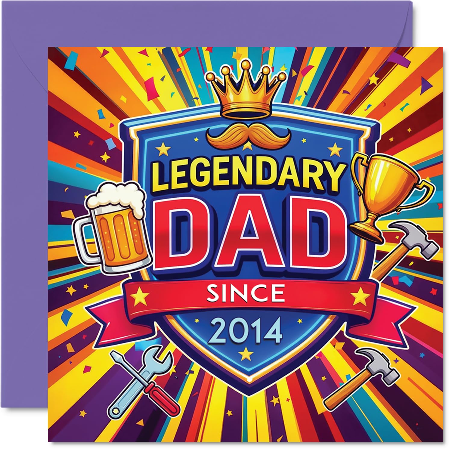Proud Birthday Card, Epic Dad Energy
