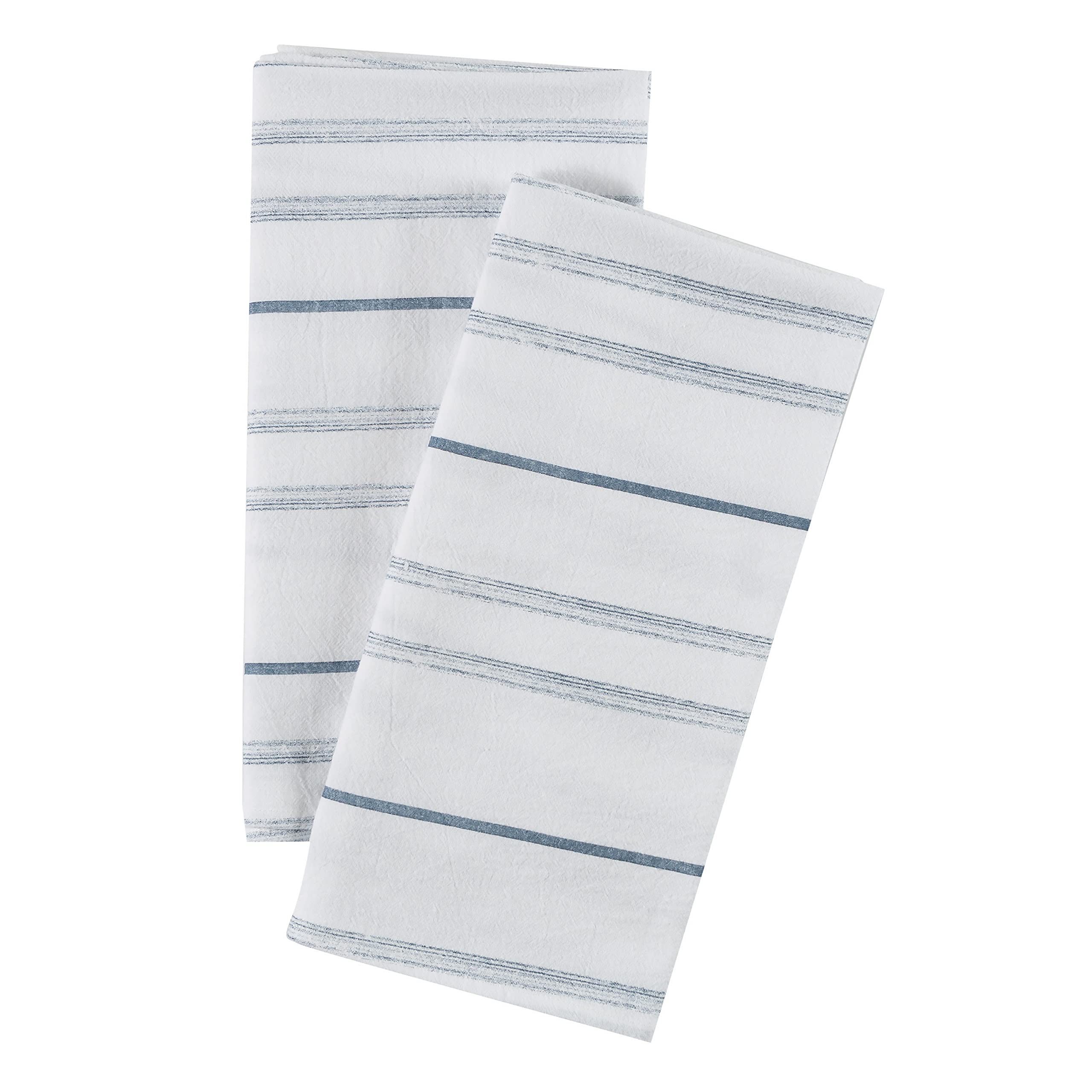 C.R Gibson QFT-24018 Flour Sack Towels, 2pcs, 25.5'' W x 25.5'' H, True Blue