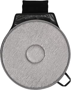 Cabilock 360 Degree Rotating Car Seat Cushion Swivel Pad with Anti-Slip Base, Lightweight and Comfortable for Elderly, Pregnant Women, and Home Office Use