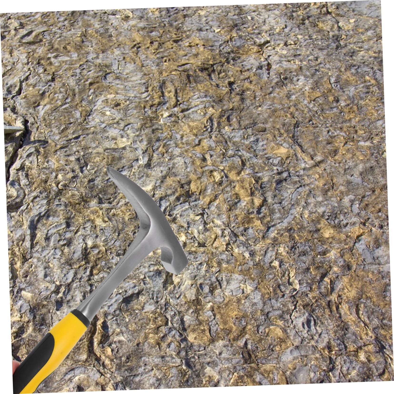 POPETPOP Martillo Geológico Mango Antideslizante Herramienta Multifuncional Para Exploración y Actividades Al Aire Diseño De Cabeza Flecha Para Mayor Precisión y Eficiencia