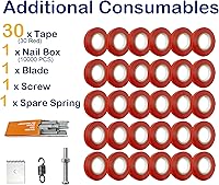 Vista 5 de Miyake Máquina de atar plantas, herramienta de cinta de jardín para atar tomates, pimientos, vides, uvas, pistola ergonómica de cinta para plantas