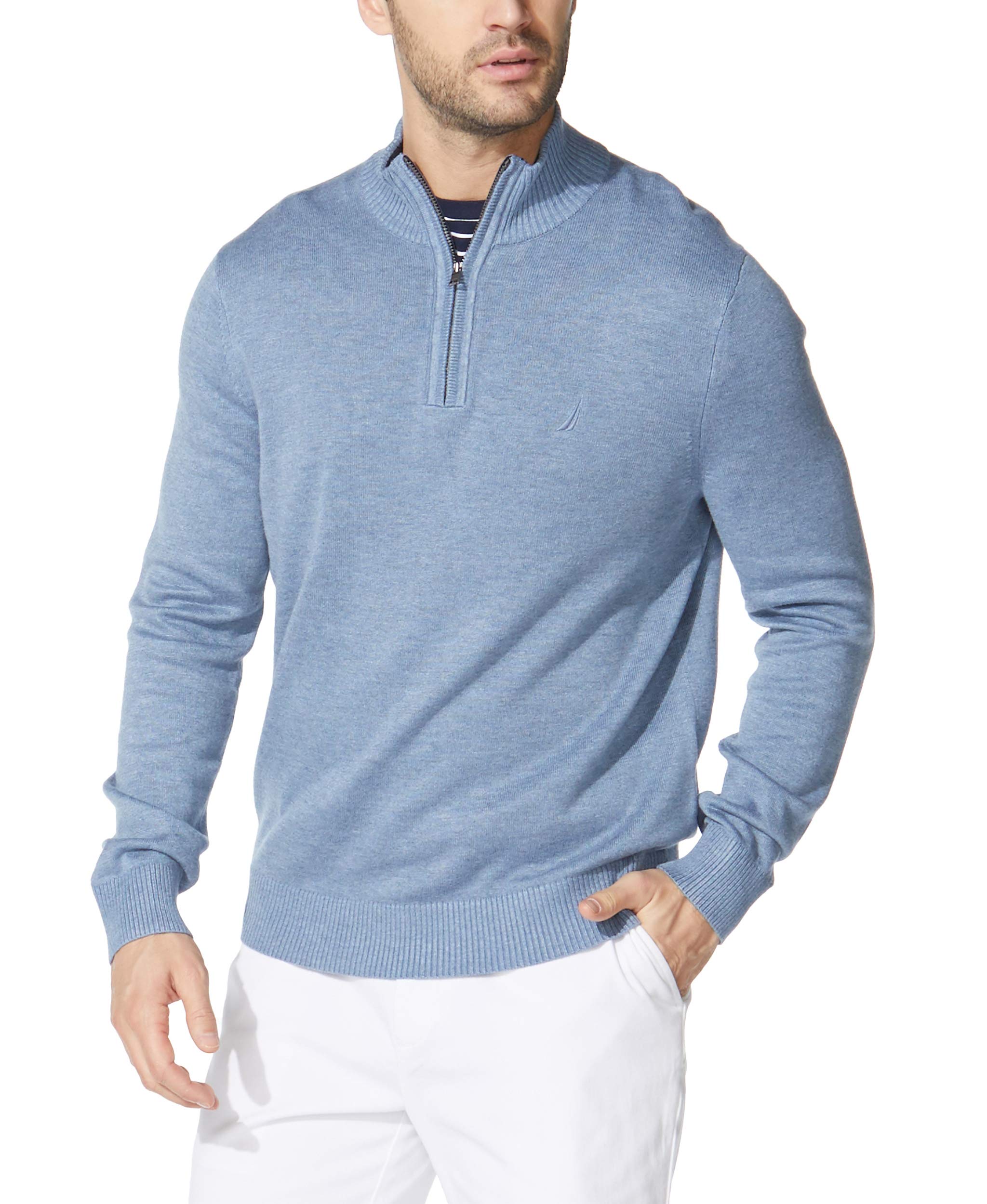 Nautica Mens Nautica Men's Quarter-Zip Sweater