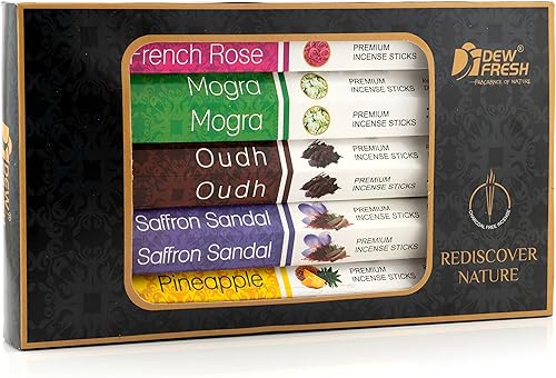 Miniatura 2 de Dew Fresh - Varillas de incienso orgánicas naturales enrolladas a mano para purificación, relajación, positividad, yoga, meditación, terapia de