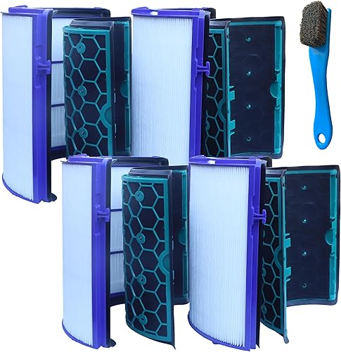 LRFDRESS Filtros HEPA verdaderos para Dyson HP04 TP04 DP04 TP05 DP05 DP05 sellados dos etapas 360 ventilador puro fresco H13 filtro HEPA y filtro de