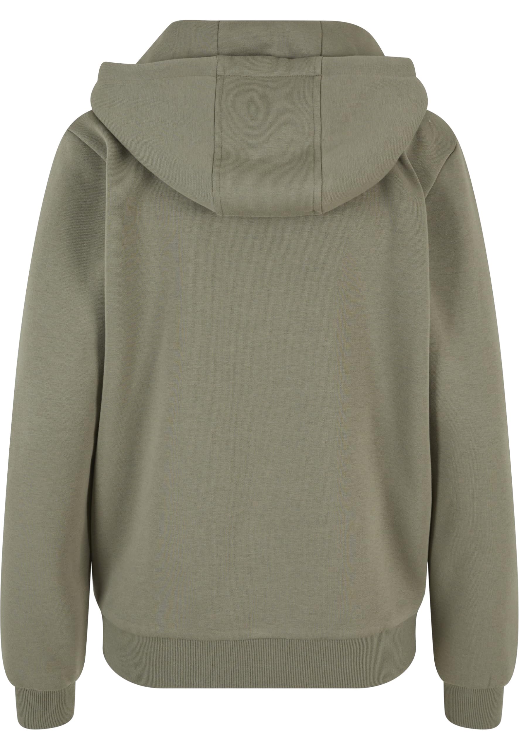 Urban Classics Ladies Fluffy Zip Hoody Donna Felpa Jogging Nero Regular