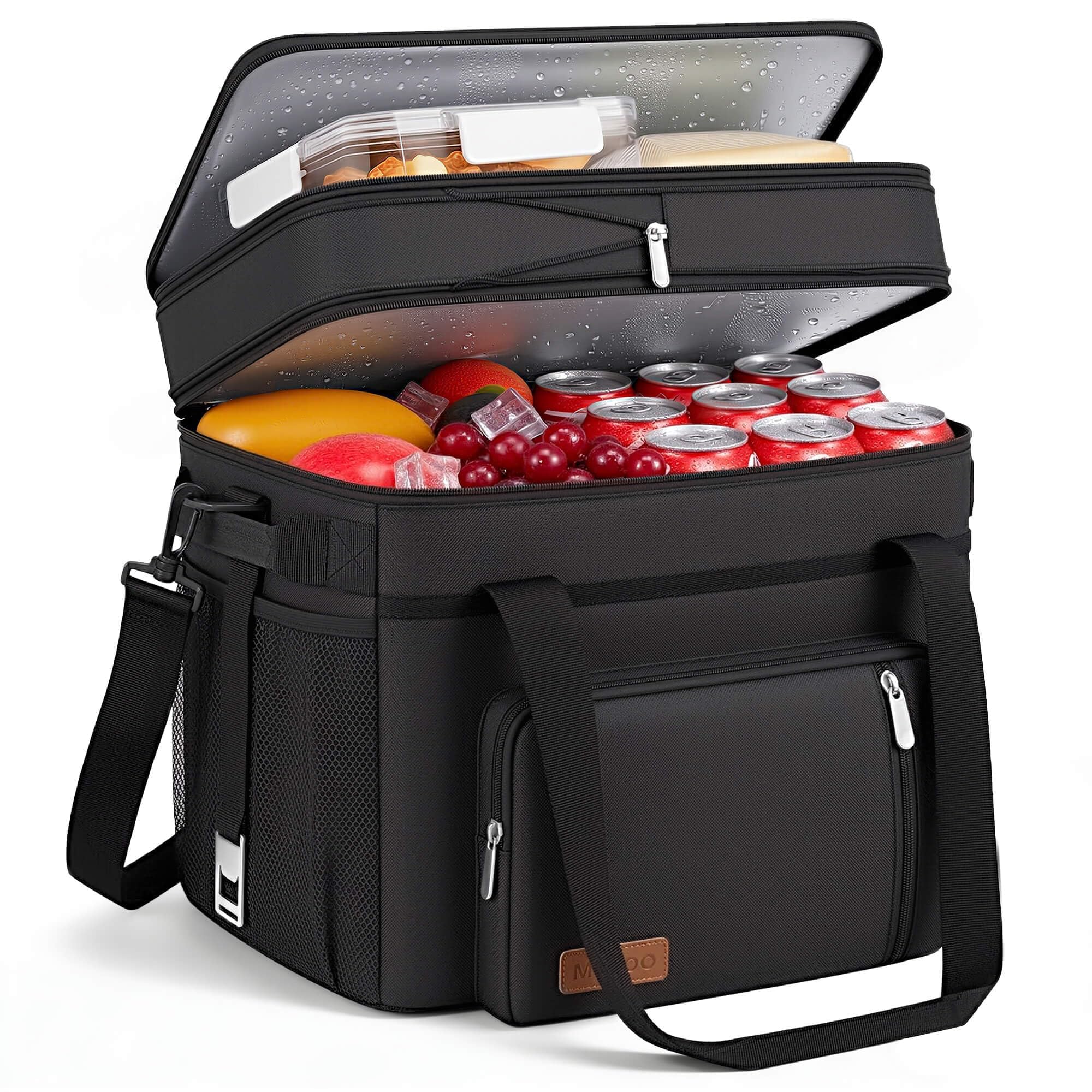 MIYCOO Cooler Bag with Expandable Double Deck, 60 Can Leakproof Cooler