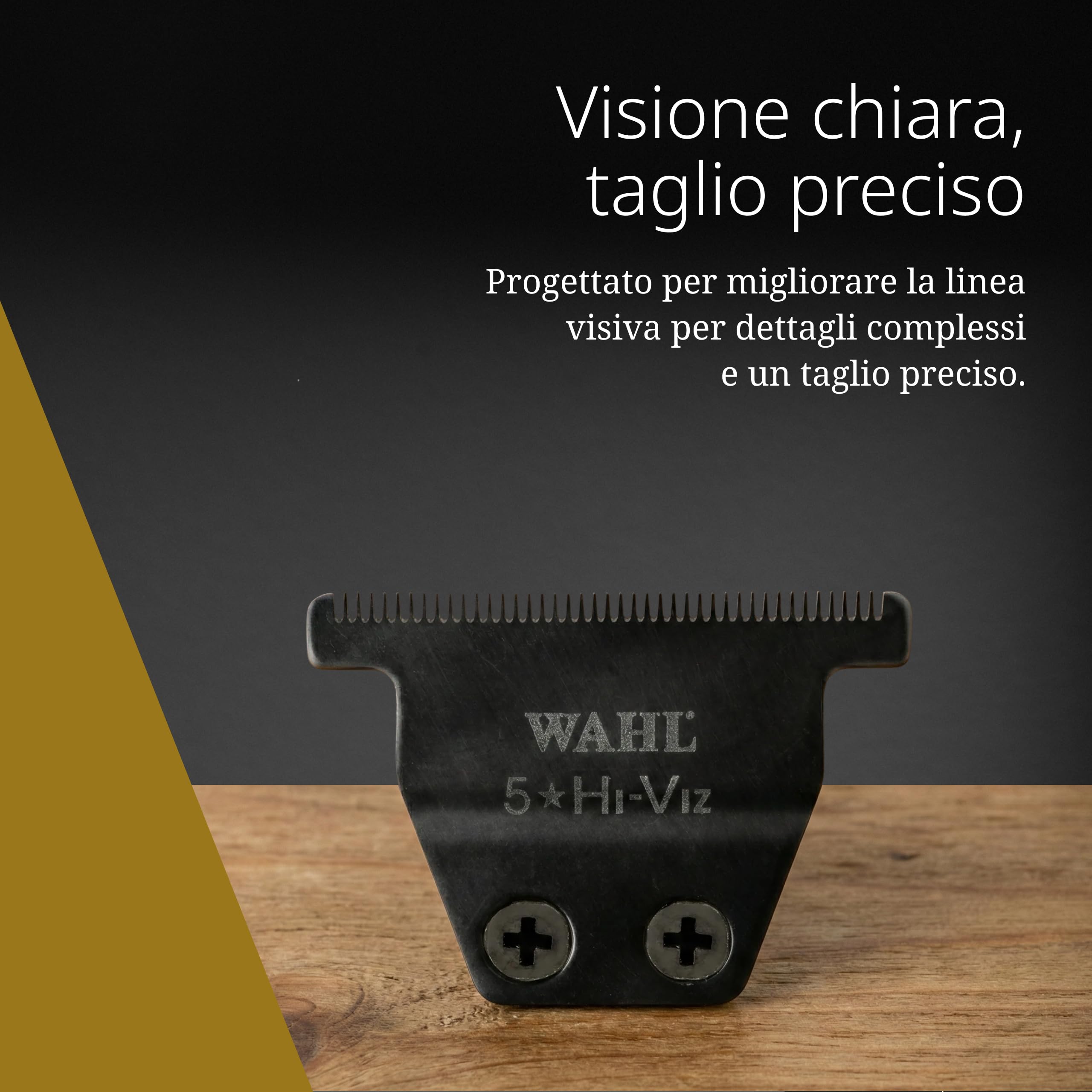 Wahl Hi-Viz, Lame di Ricambio in Carbonio, Confezione da 12 Pezzi | Lame di Ricambio Rivestite in Carbonio Diamantato, Regolazione da 0,4 mm a Zero Gap, Taglio Ultrapreciso, 12 Pezzi