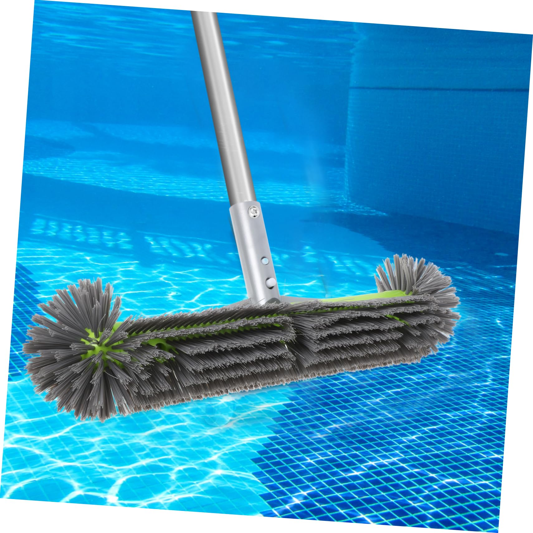 Cepillo de Piscina de Alta Resistencia de 16 Pulgadas Verde