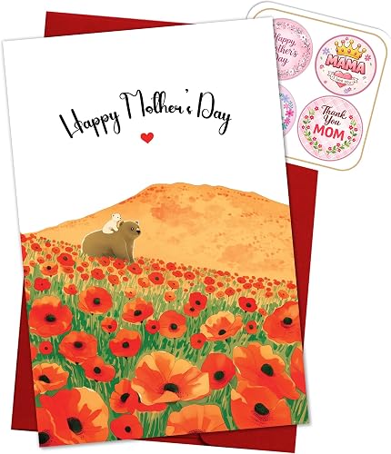 Playful Mother's Day Card for Mom, Mothers, Wife, GrandMother, Nana from Daughte