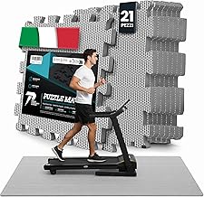 Puzzle Fitness Mat Set of 21 Mats: Non-Slip Gym Mat with Shockproof Protection for Floors, Gym Mat, Workout Weights, Gymnastics, Sports, Swimming Pool, Garage