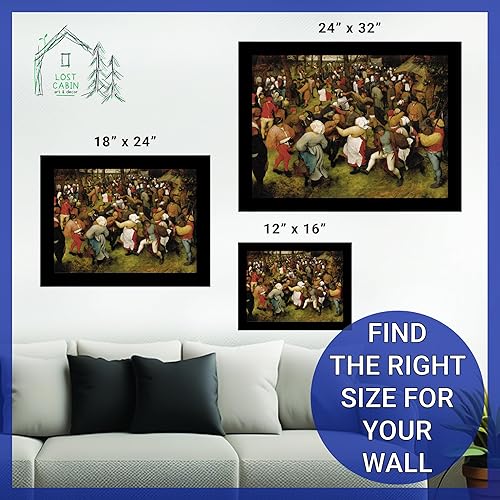 Miniatura 6 de Póster The Wedding Dance in the Open Air de Pieter Bruegel - Póster decorativo de pared sin marco, pósters, imágenes e impresiones para el hogar y