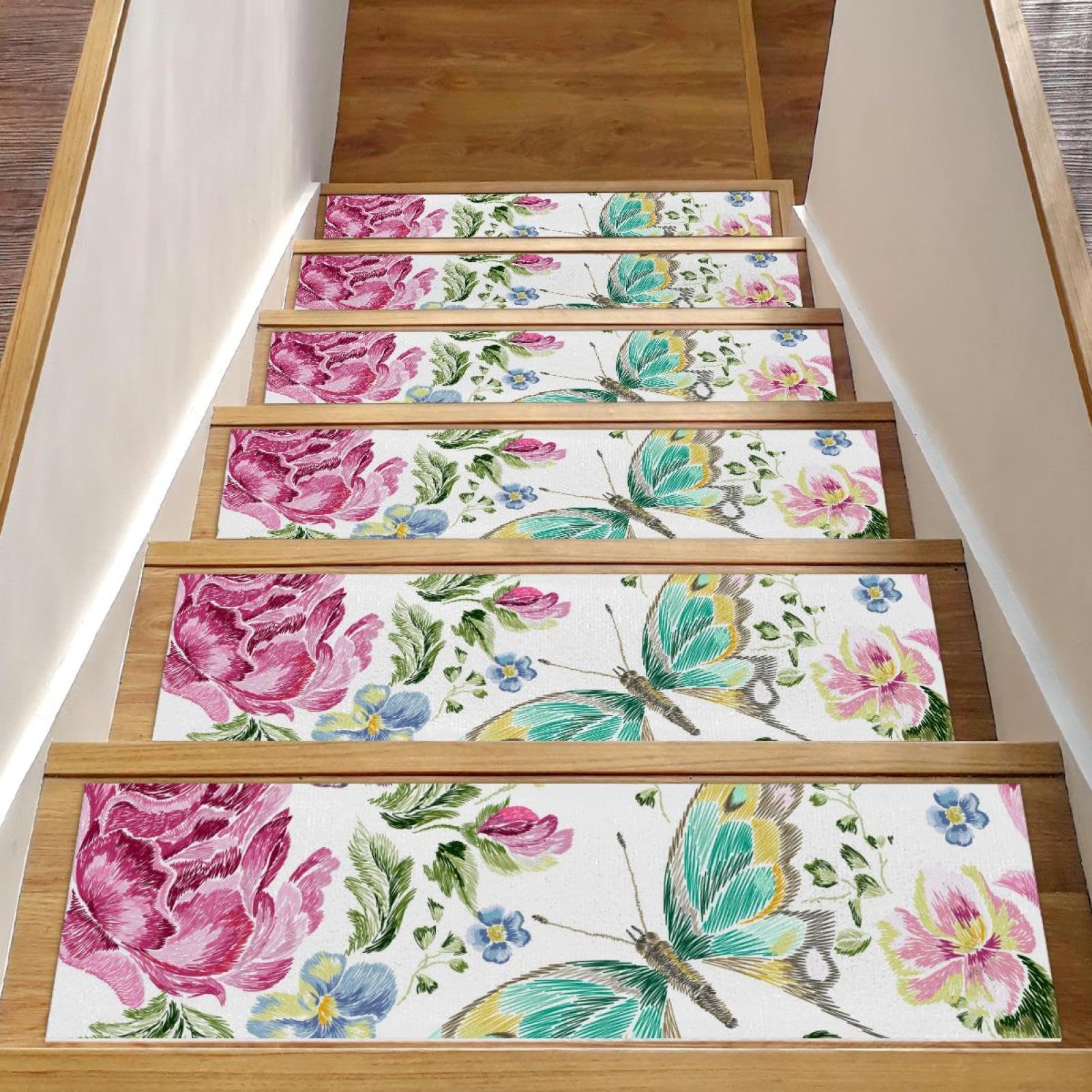 Tapis d'escalier antidérapants pour enfants et seniors lavables