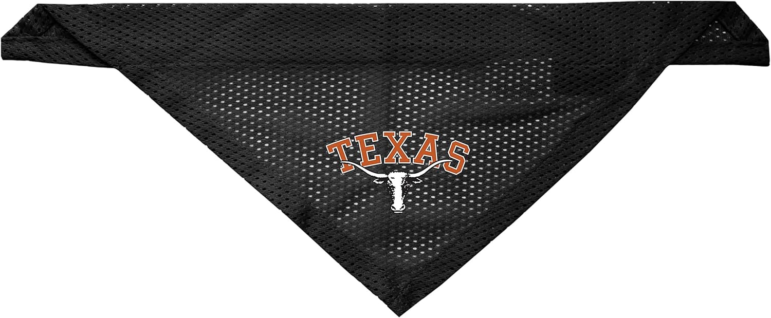 Littlearth Texas Longhorns Dog Cat Mesh Jersey Bandana S/M