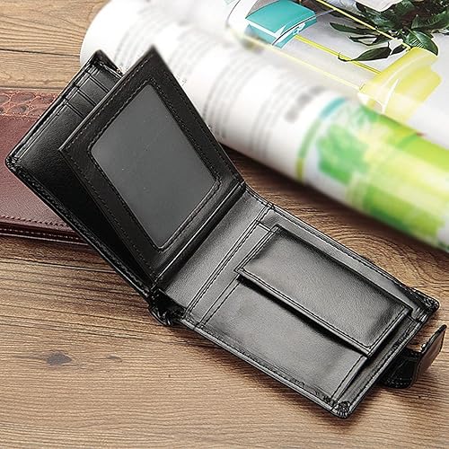 Miniatura 5 de ZAINJO Wallets For Men Patchwork Leather Men Wallets Short Male Purse With Coin Pocket Card Holder Trifold Wallet Men Clutch Money Bag
