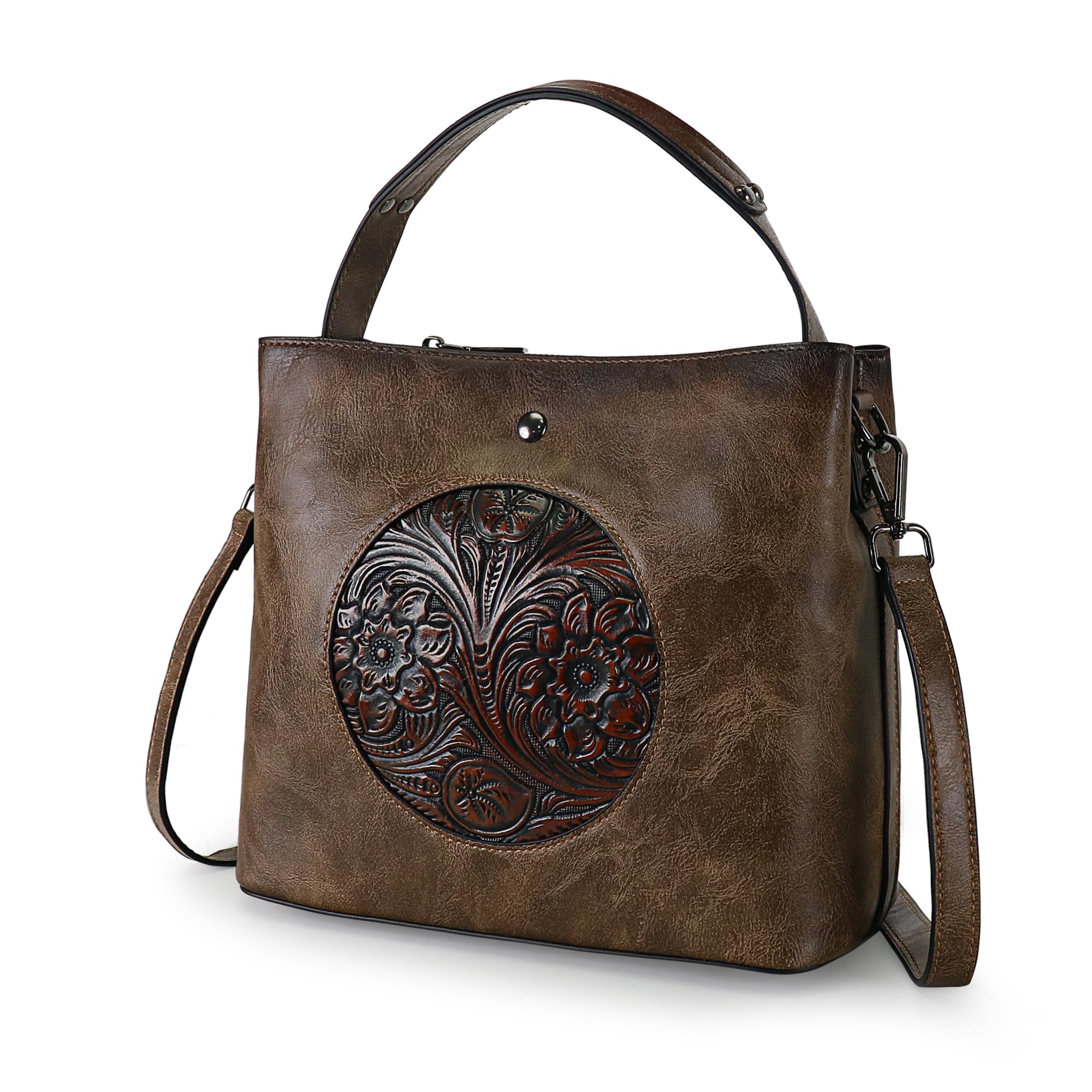 4YRBAGS Crossbody Purses for Women Medium Shoulder Bag Vegan Leather Ladies Handbags