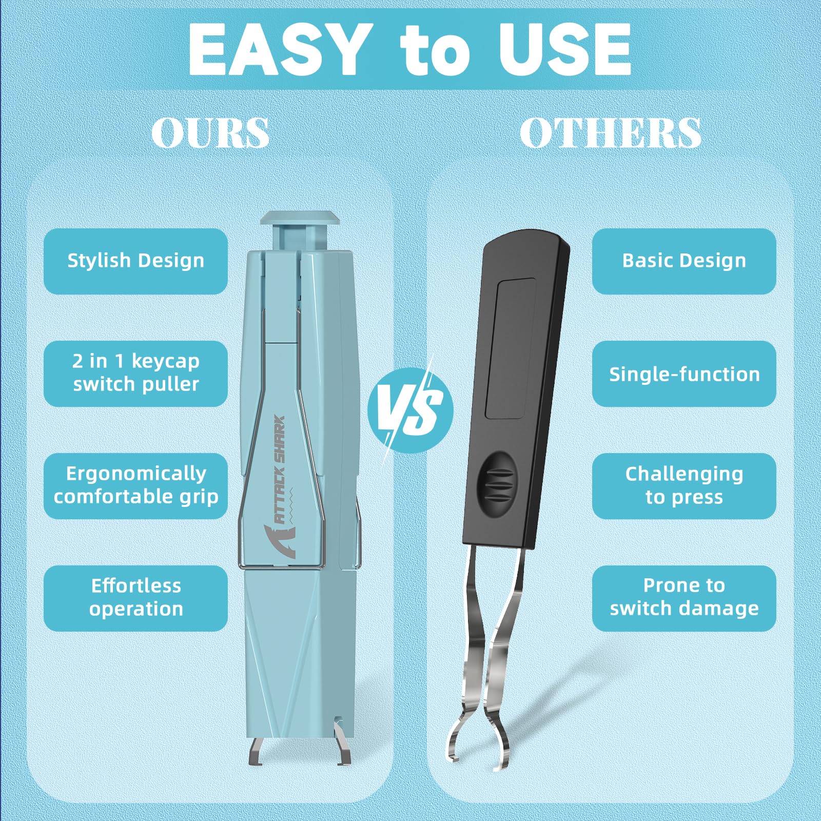 Estrattore Keycap E Switch 2-in-1 Per Tastiere Meccaniche - Acciaio Inossidabile, Compatto E Facile