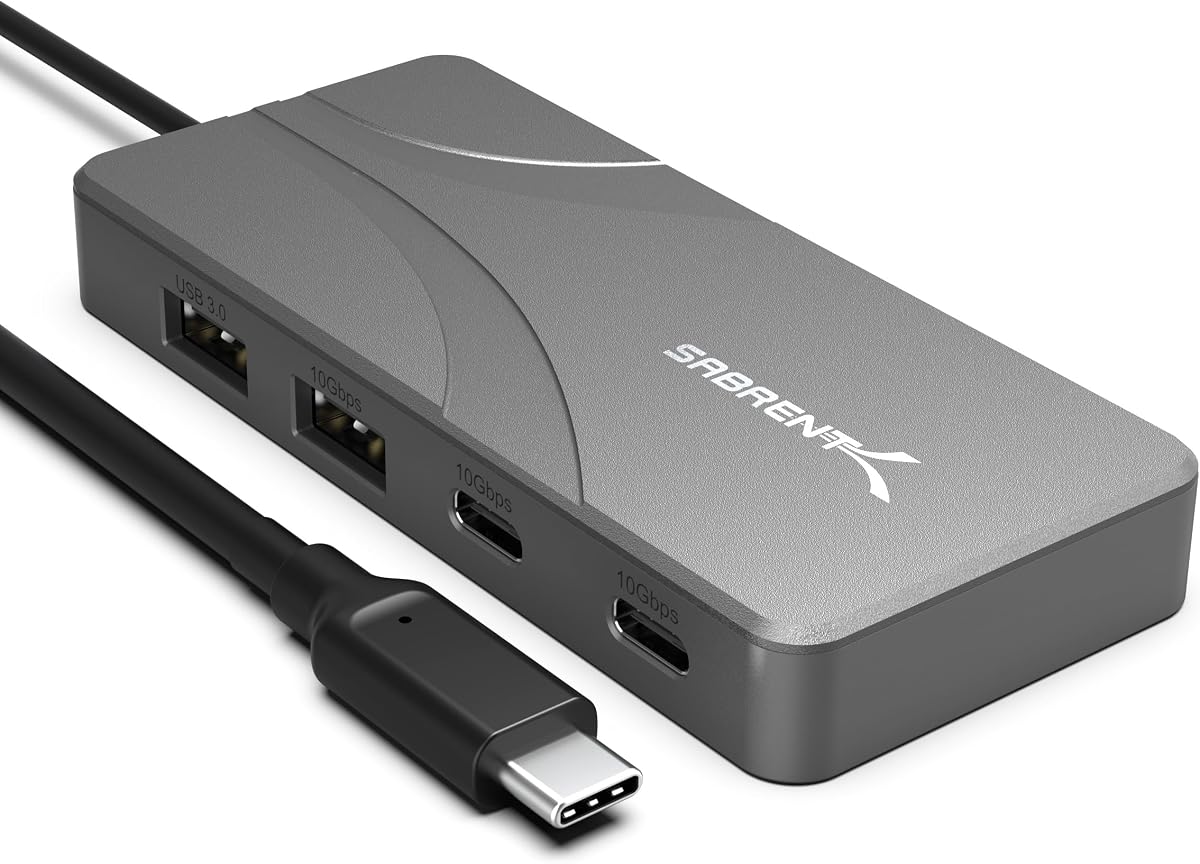 OMNIPORT 7S USB-C Hub 7-in-1, 4K HDMI, 100W PD (HB-TG7S) | SD/microSD reader; 3x 10Gbps USB-A & USB-C; 4K@60Hz HDMI; 100W PD; MacBook, iPad, Steam Deck