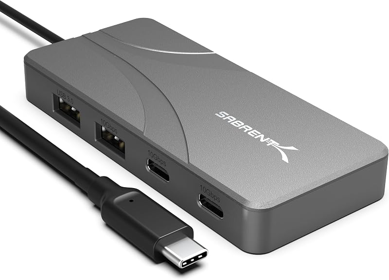 OMNIPORT 7S USB-C Hub 7-in-1, 4K HDMI, 100W PD (HB-TG7S) | SD/microSD reader; 3x 10Gbps USB-A & USB-C; 4K@60Hz HDMI; 100W PD; MacBook, iPad, Steam Deck