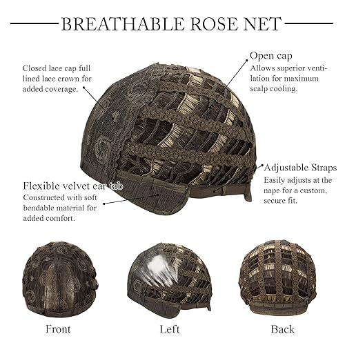 Miniatura 7 de MocNeavian Peluca larga ondulada rubia rosa para mujer, peluca sintética resistente al calor con flequillo