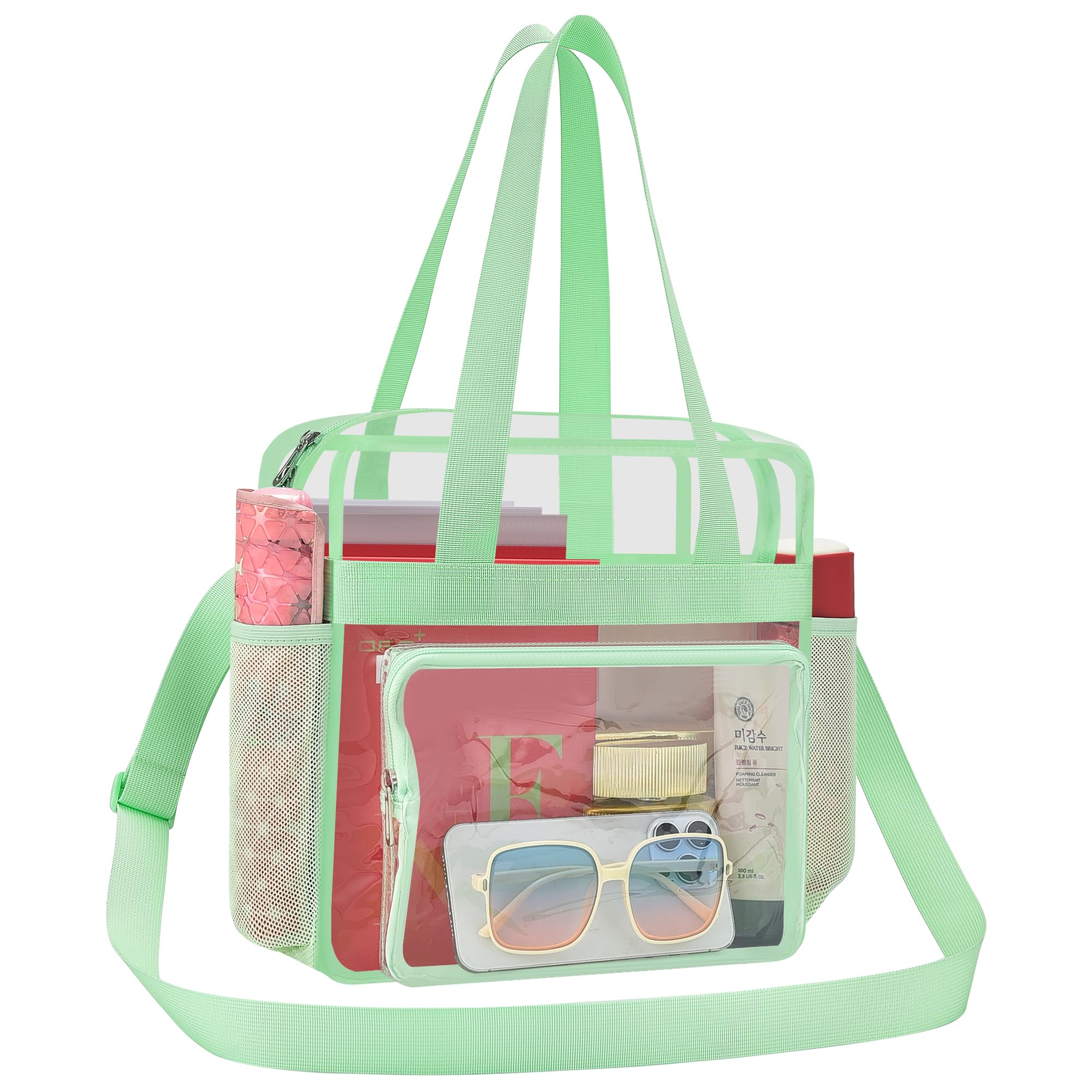 Busiuw Clear Bag for Stadium Events Stadium Approved Clear Tote Bag 12x12x6