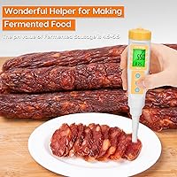 Vista 5 de YINMIK Medidor de pH de Alimentos con Sonda Reemplazable de pH Extra, Probador Digital de pH para Masa Madre y Pan, Probador de pH de Alimentos