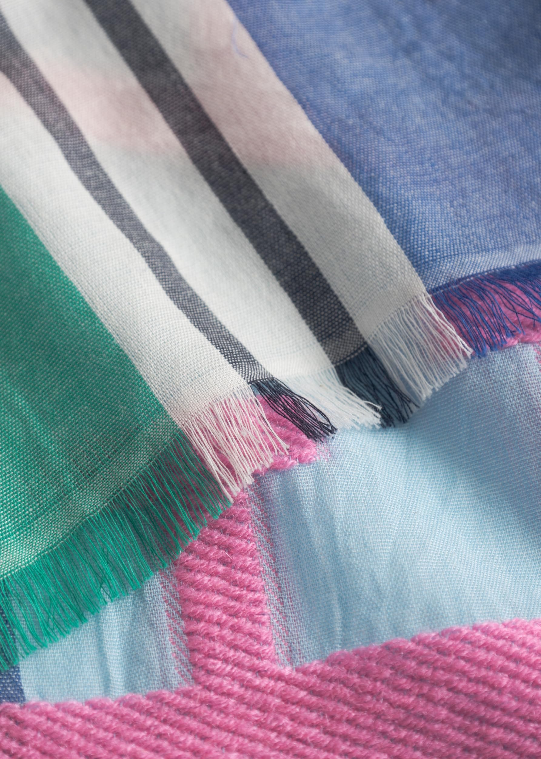 CODELLO WOVEN SCARF COTTON MIX BEACH VIBES - 70X180CM