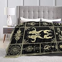Vista 33 de Aries Blanket 12 Horoscope Astrology Bed Blankets Soft Cozy Personalized Flannel Throw Blankets 50"X40