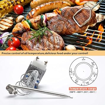 RX-2-24 Fryer Thermostat, 3/8 in MPT, 200-400F, RX-10-24 | Millivolt Fryer Thermostat With 3/8 In Mpt Stuff Box; 200-400f Range, Compatible With Robertshaw And Adcraft Fryers.