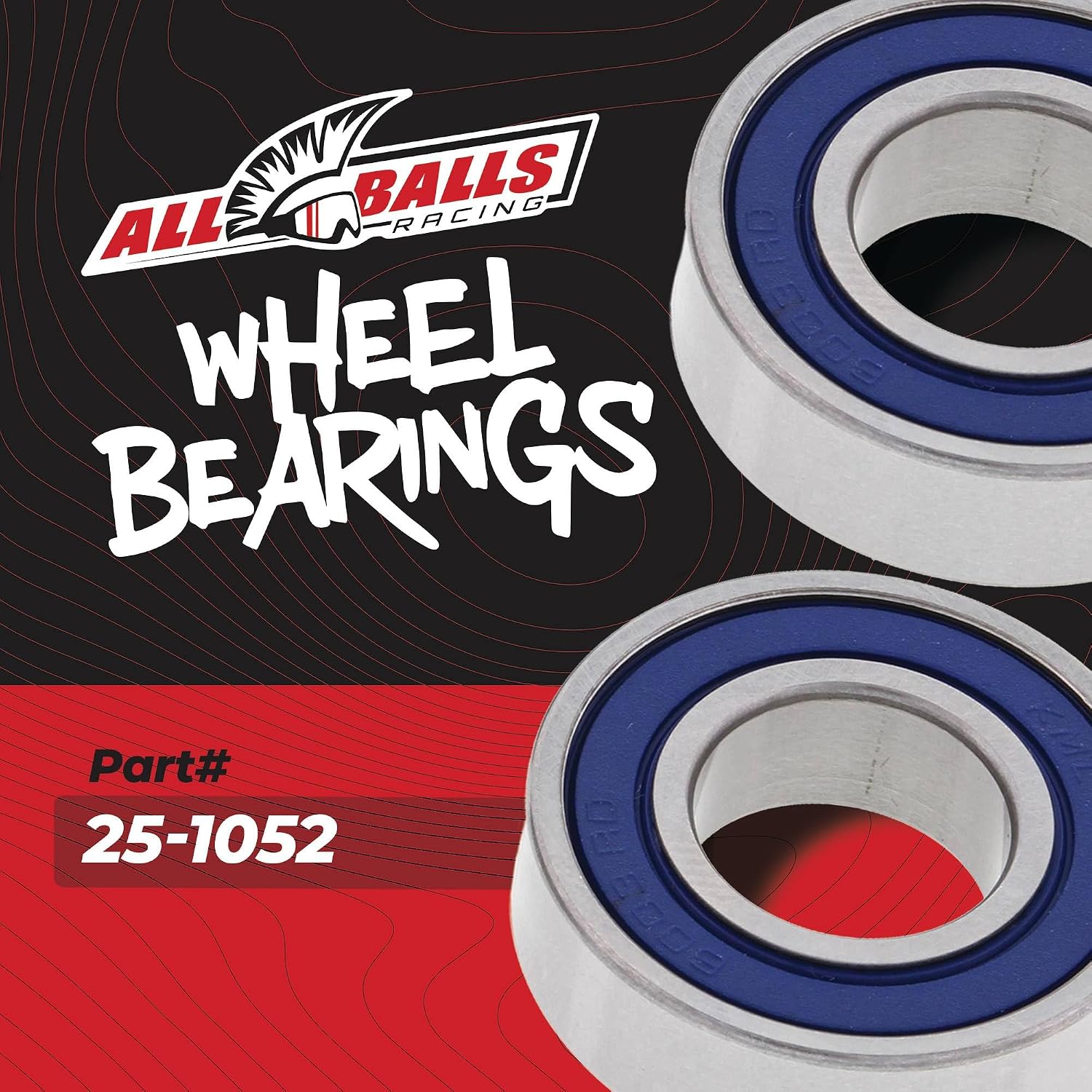All Balls Racing Wheel Bearing Kit 25-1052 Compatible with/Replacement for Yamaha YFM100 1987-1991, YFM125 Grizzly 2004-2013, YFM50 Raptor 2004-2008, YFM80 Badger 1987-2001