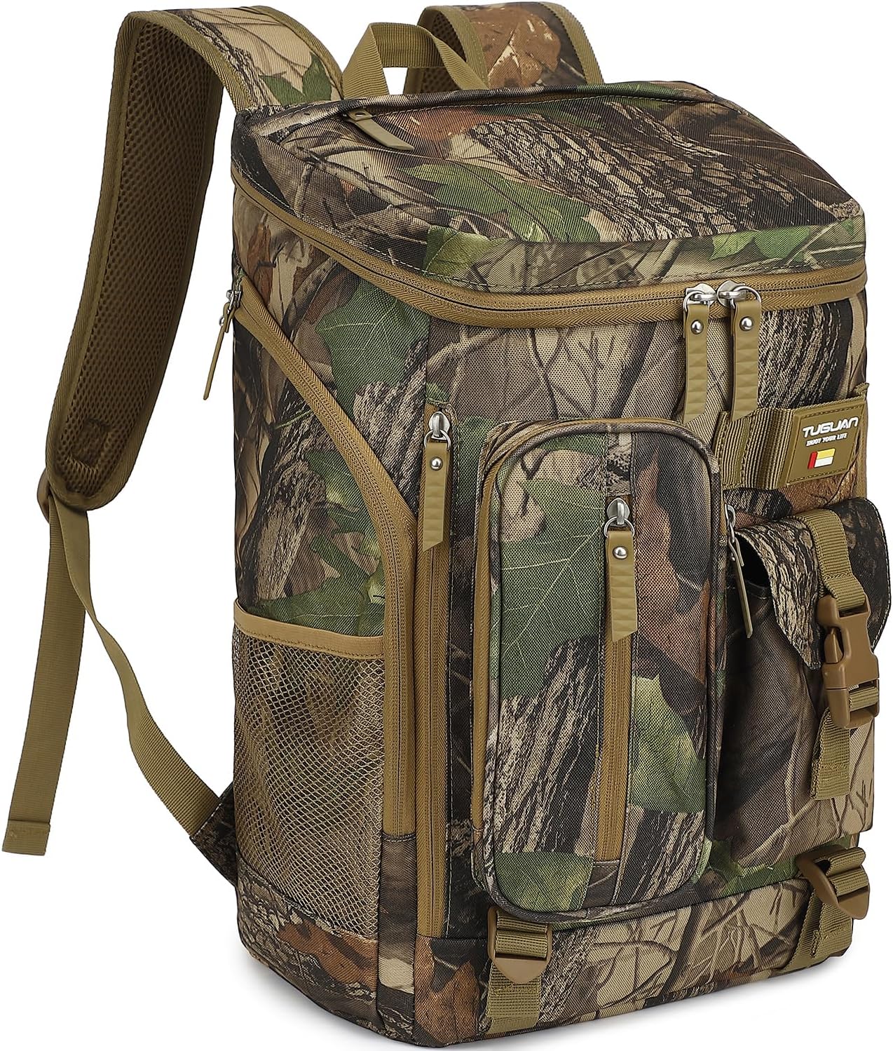 TUGUAN Cooler Backpack 36 Cans Insulated Leak Proof Lightweight Lunch Backpack for Men Work Portable Travel Thermal Bag Compartment Camping Hiking Beach Pincnic Cooler for Women - Image 8